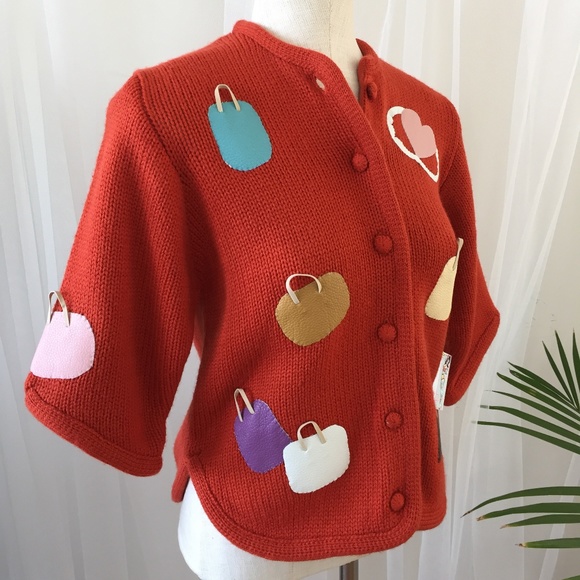 Bettie Page Vintage-Reproduction Sweater (Rust) - Picture 1 of 5